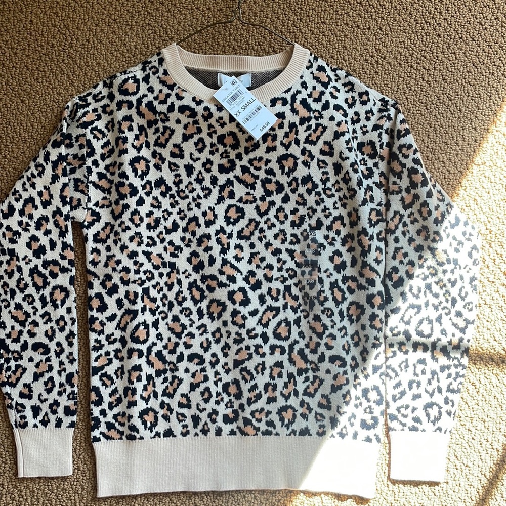 XXS leopard print sweater